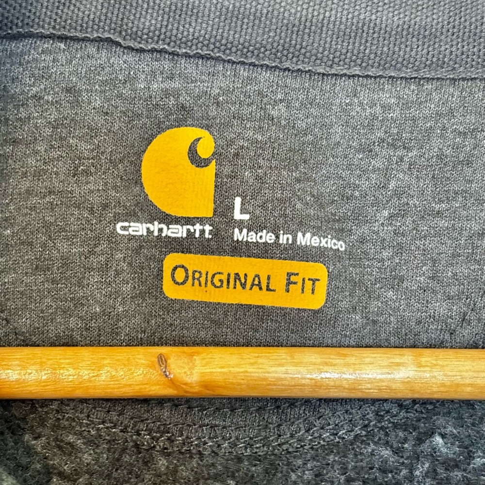 Carhartt Gray Men’s Rain Defender Quarter Zip Sweatshirt Size Large - Picture 5 of 8